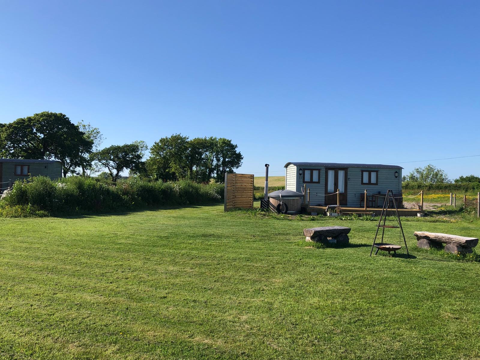 Moor View Retreat (Views): lane and fields